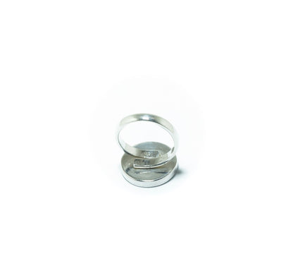 Pachamama luxury silver ring with multiple stones and shells - ITIncanTraditional