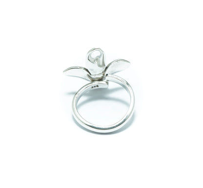 Flower fabulous luxury silver solid ring - ITIncanTraditional