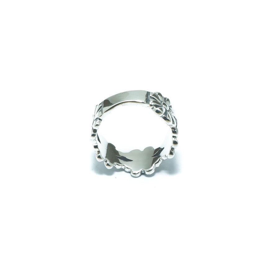 Flower luxury silver solid ring - ITIncanTraditional