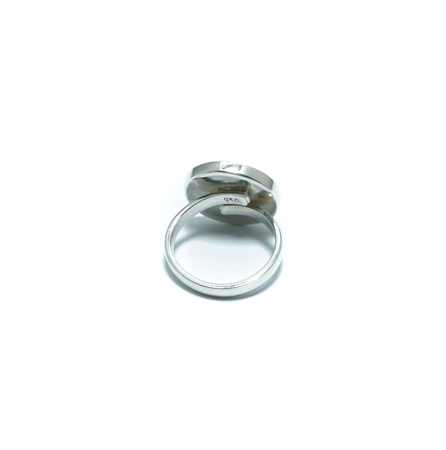 Pachamama Mother or Pearl design solid silver ring - ITIncanTraditional