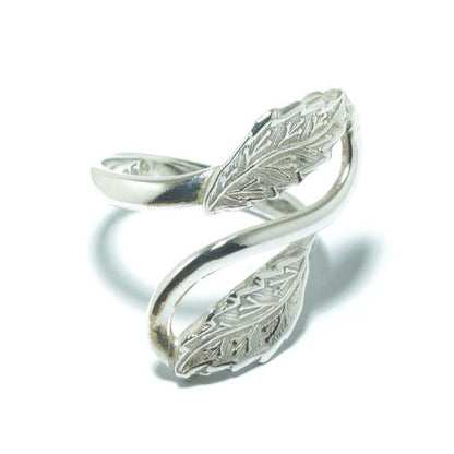 Leaves fine solid silver ring - ITIncanTraditional