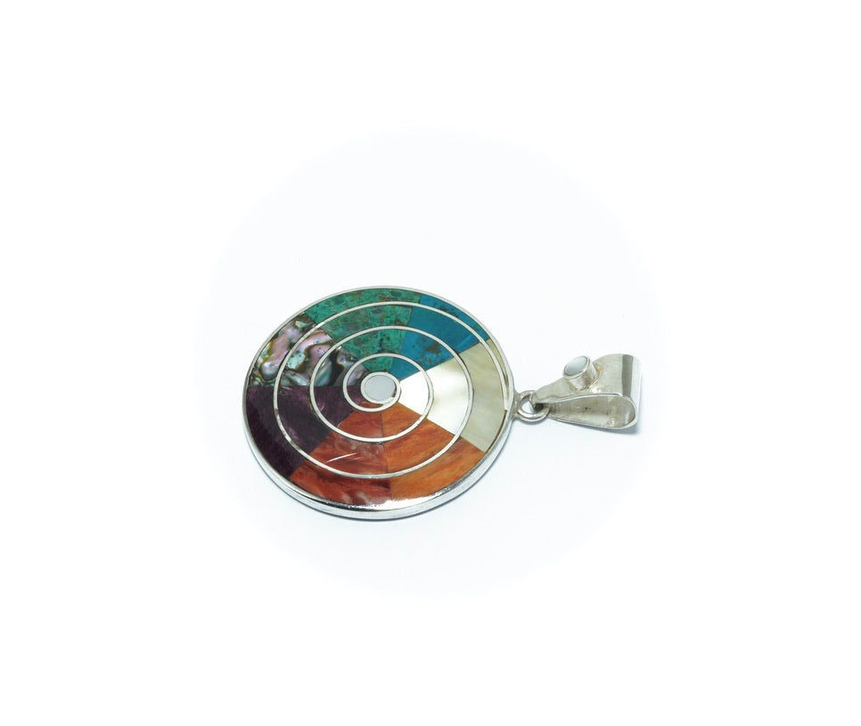 Pachamama luxury design solid silver pendant - ITIncanTraditional