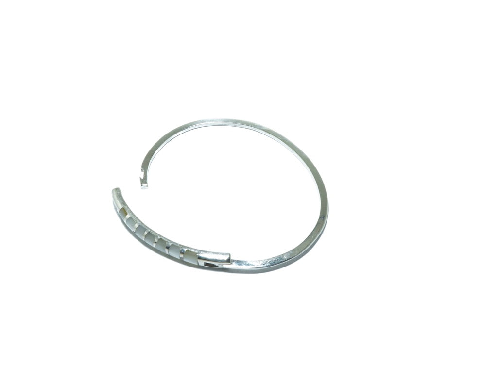 Mother of Pearl design solid silver bracelet II - ITIncanTraditional