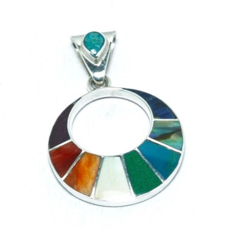 Geometrical luxury solid silver pendant II - ITIncanTraditional