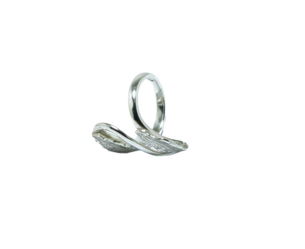 Leaves fine solid silver ring - ITIncanTraditional