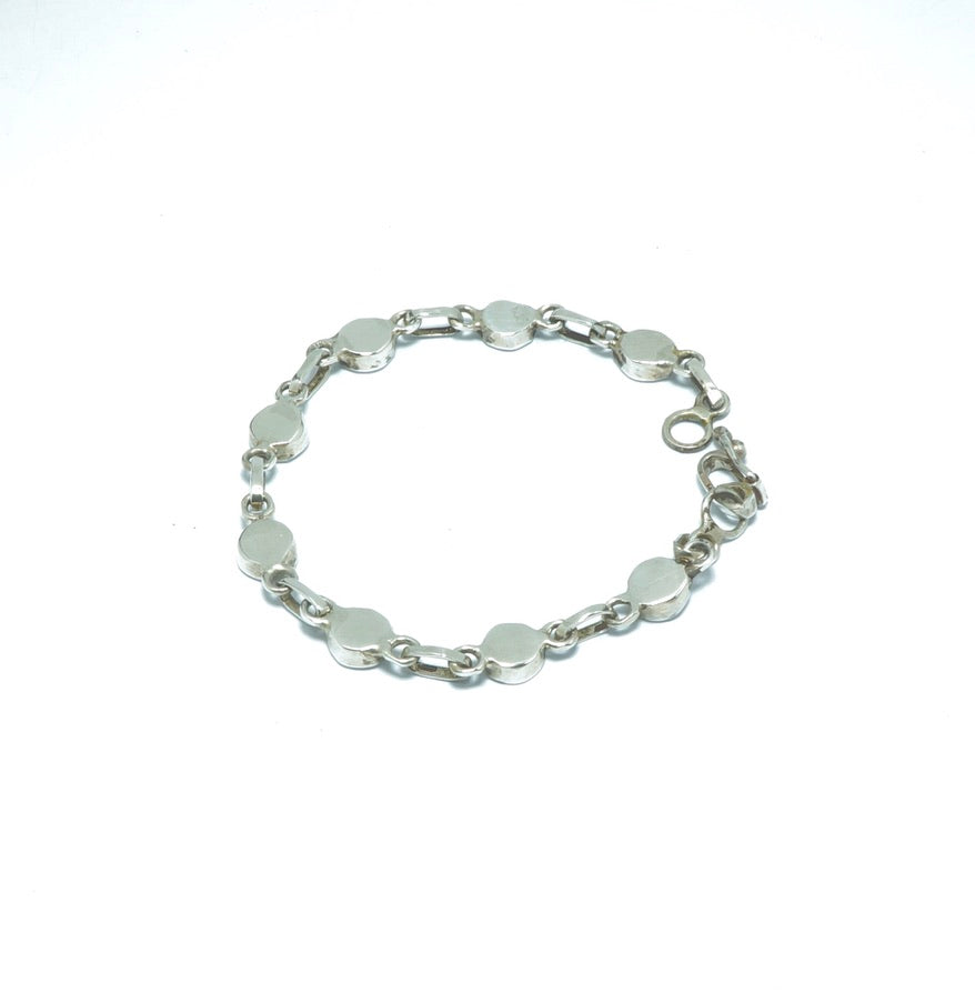 Mother of Pearl luxury design silver bracelet - ITIncanTraditional