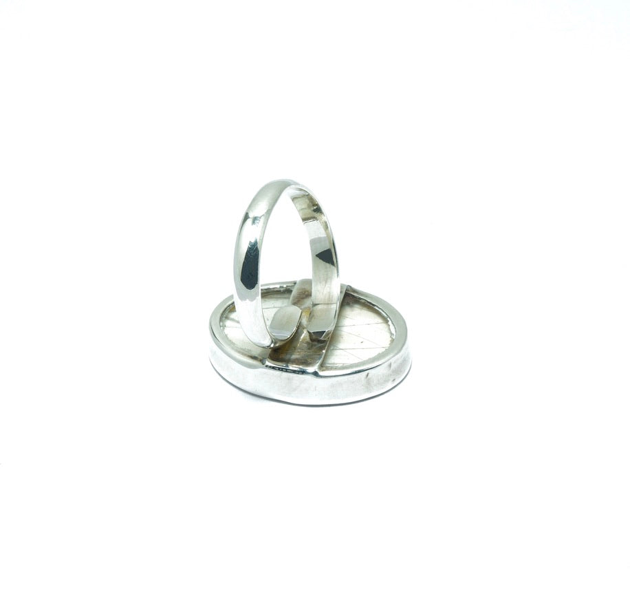 Phoebis Philea yellow luxury silver ring - ITIncanTraditional