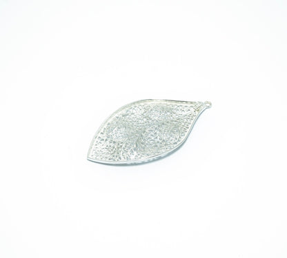 Leaf Filigree solid silver pendant - ITIncanTraditional