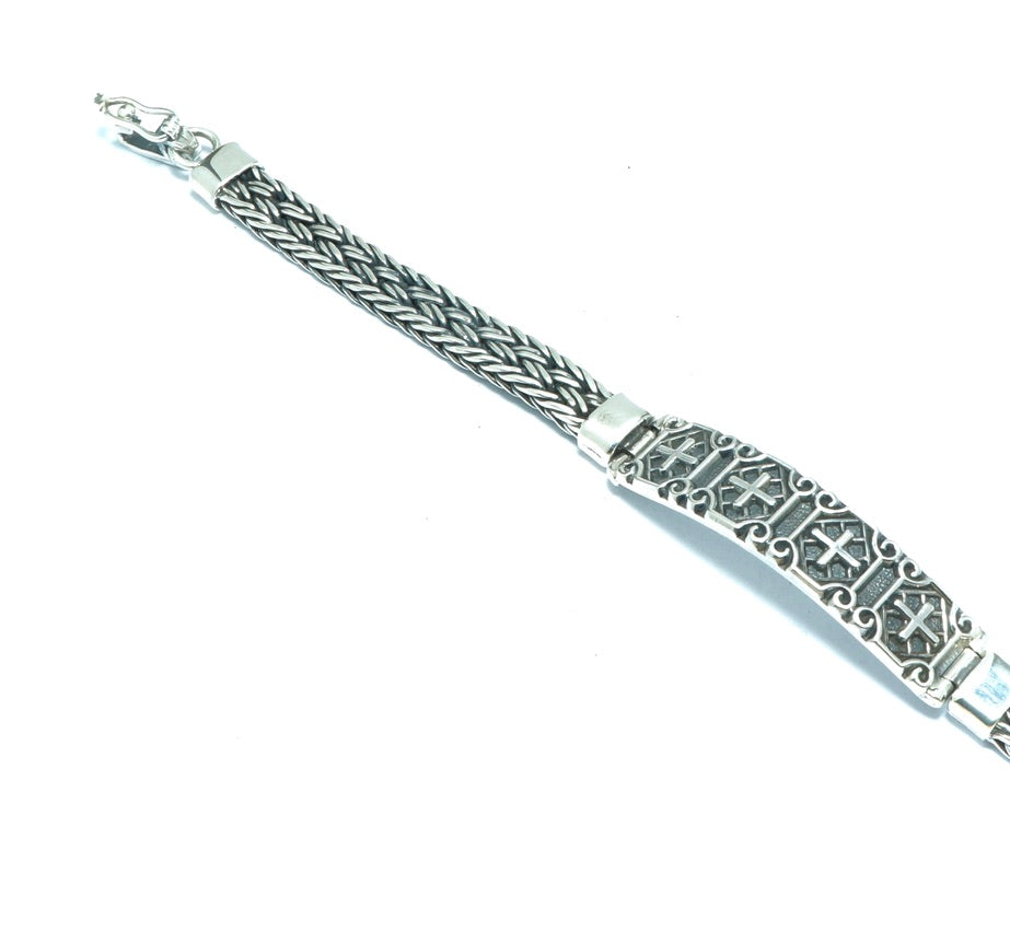 Geometrical luxury elegant silver bracelet - ITIncanTraditional