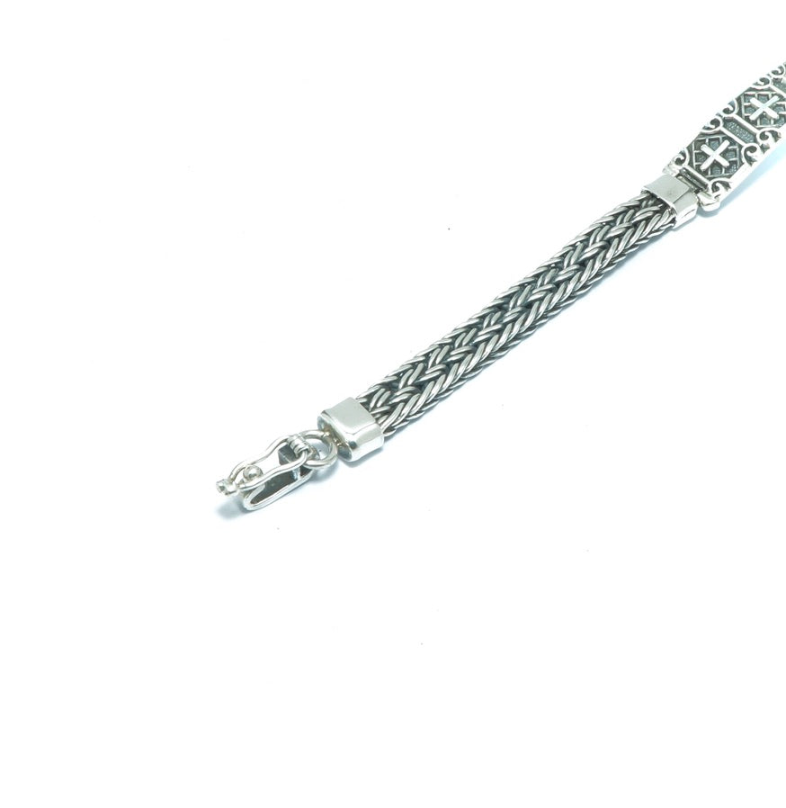 Geometrical luxury elegant silver bracelet - ITIncanTraditional