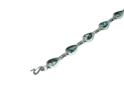 Urania Ripheus elegant design solid silver bracelet - ITIncanTraditional