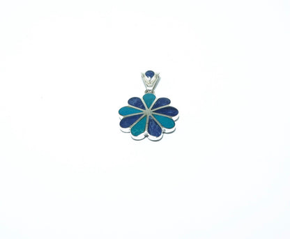 Daisy luxury solid silver pendant III - ITIncanTraditional