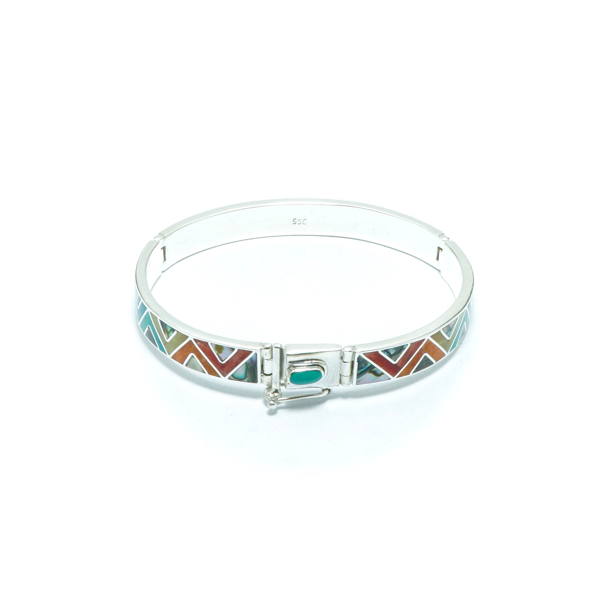 Incan elegant design solid silver bracelet I - ITIncanTraditional