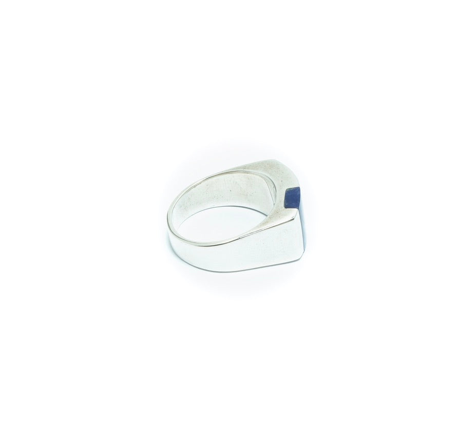 Minimalistic Sodalite design luxury solid silver ring - ITIncanTraditional