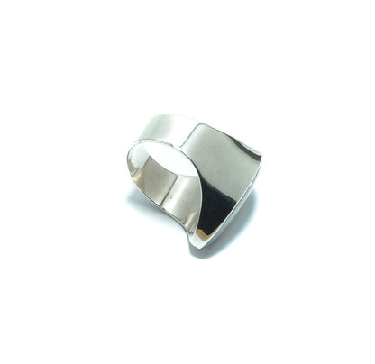 Mother or Pearl design solid silver ring - ITIncanTraditional