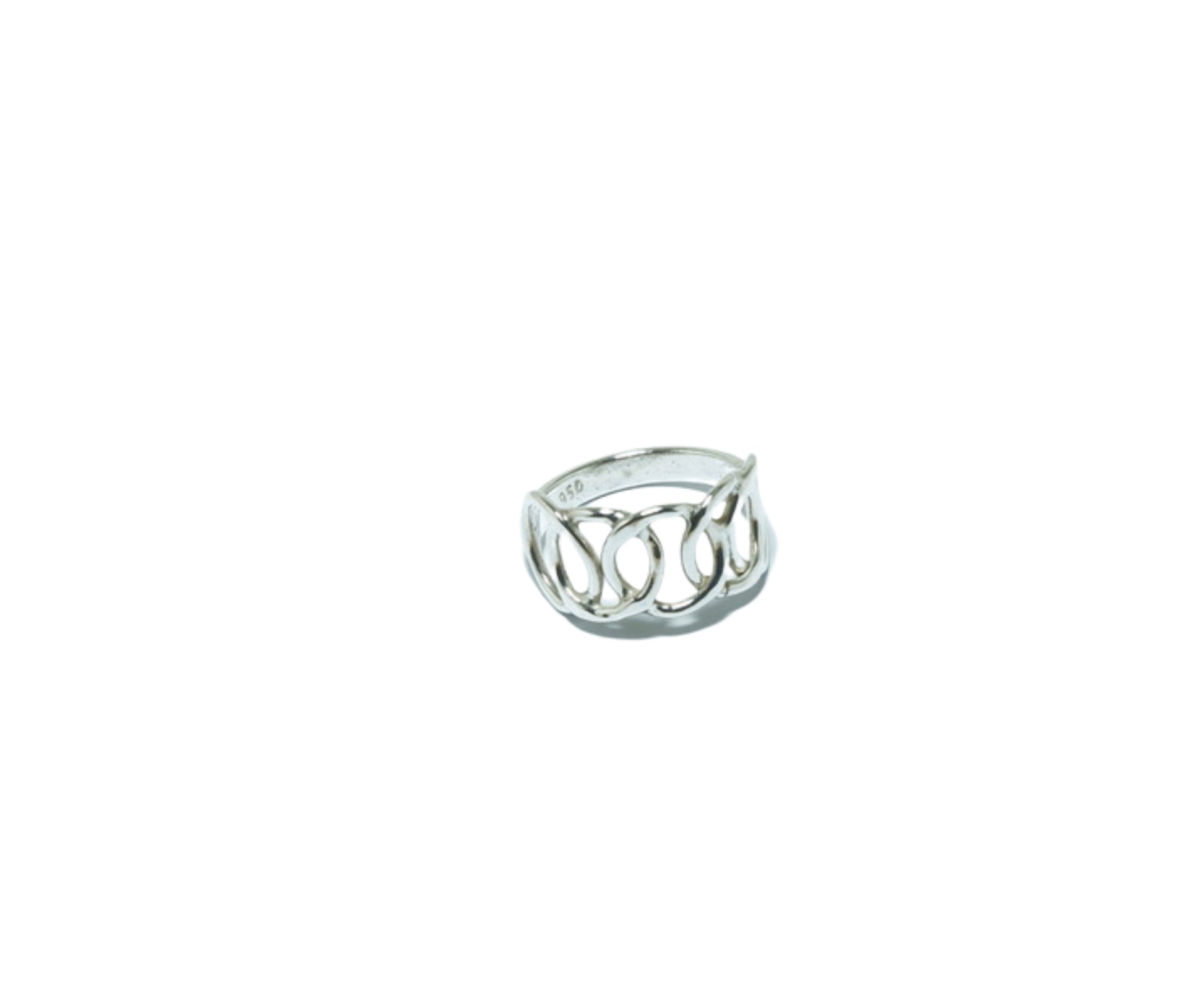 Circles fine solid silver ring - ITIncanTraditional