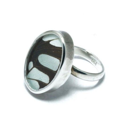 Anartia Amathea luxury silver ring - ITIncanTraditional