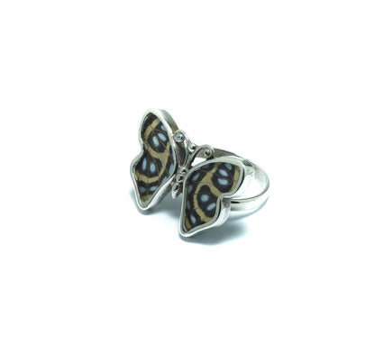 Exotic butterfly luxury silver ring II - ITIncanTraditional