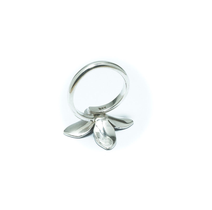 Flower fabulous luxury silver solid ring - ITIncanTraditional