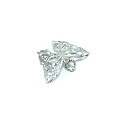 Butterfly luxury solid oxidized silver pendant - ITIncanTraditional