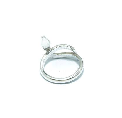 Snake minimalistic silver solid ring - ITIncanTraditional