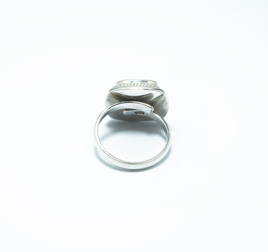 Square fine silver grain ring - ITIncanTraditional