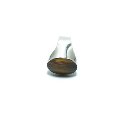 Tiger's eye solid silver ring - ITIncanTraditional