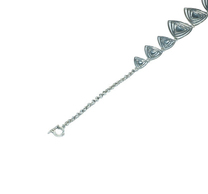 Triangle Spiral luxury design solid silver necklace - ITIncanTraditional