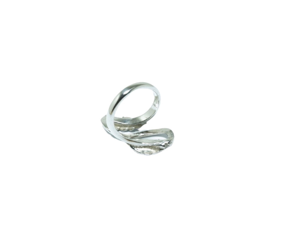 Leaves fine solid silver ring - ITIncanTraditional