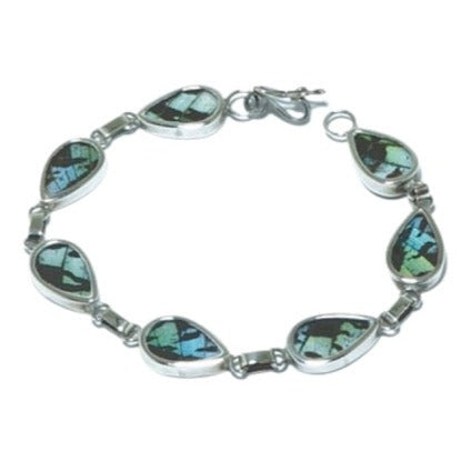 Urania Ripheus elegant design solid silver bracelet - ITIncanTraditional