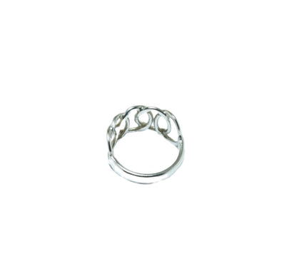 Circles fine solid silver ring - ITIncanTraditional