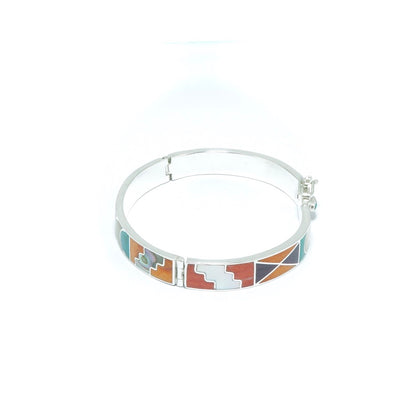 Incan elegant design solid silver bracelet II - ITIncanTraditional