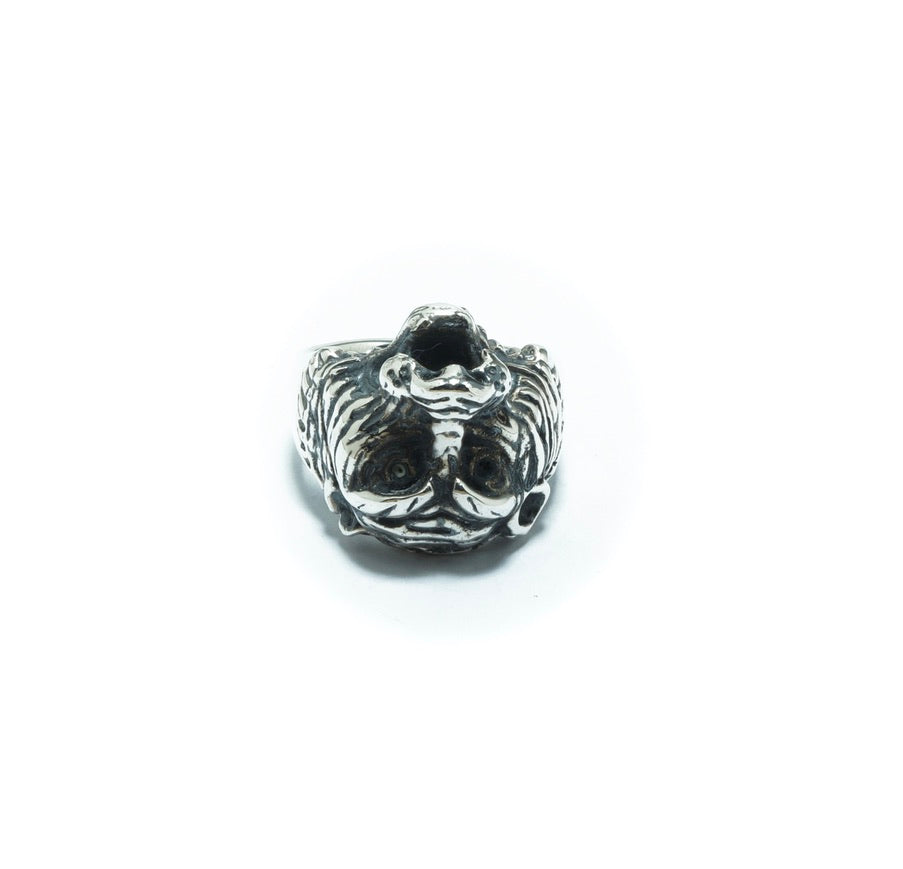 Jaguar head luxury silver solid ring - ITIncanTraditional