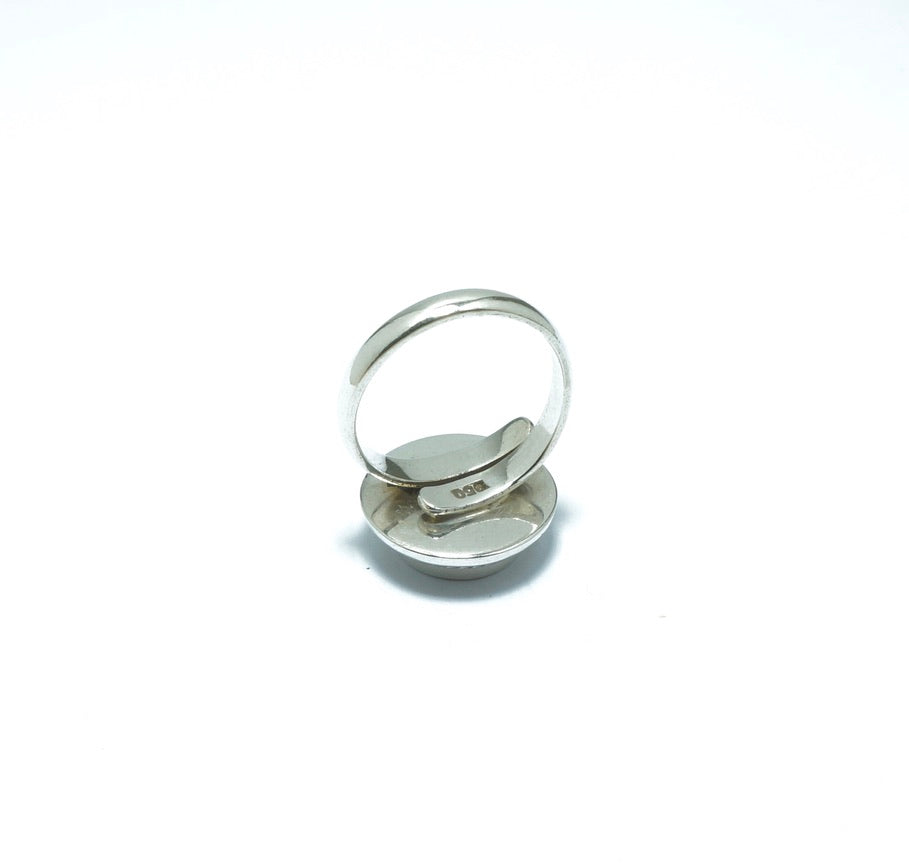 Circular fine silver grain ring - ITIncanTraditional