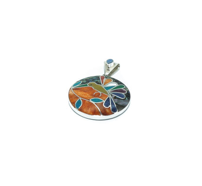 Hummingbird luxury design solid silver pendant - ITIncanTraditional