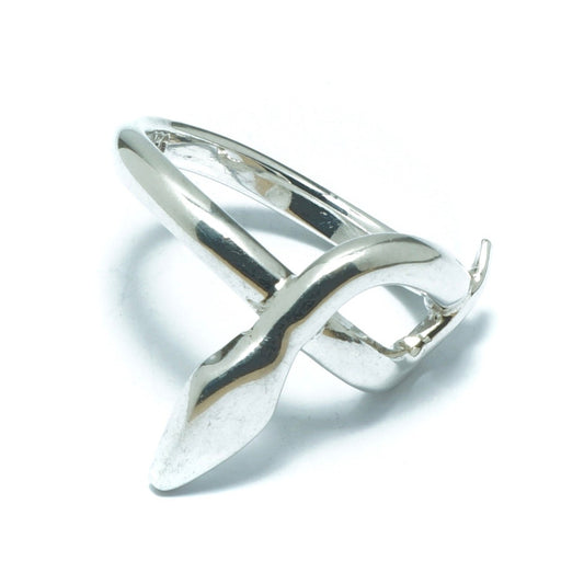 Snake minimalistic silver solid ring - ITIncanTraditional