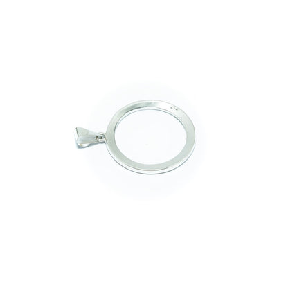 Design luxury circular solid silver pendant - ITIncanTraditional