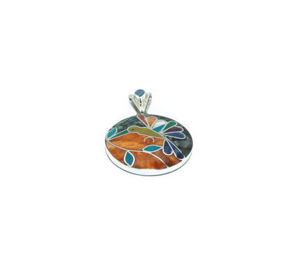 Hummingbird luxury design solid silver pendant - ITIncanTraditional