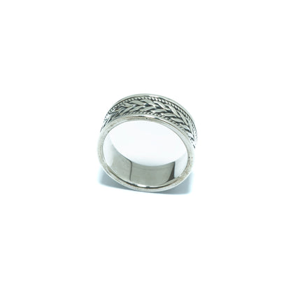 Chain I luxury silver solid ring - ITIncanTraditional