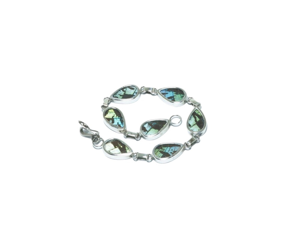 Urania Ripheus elegant design solid silver bracelet - ITIncanTraditional