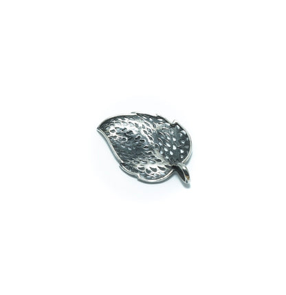 Leaf luxury solid oxidized silver pendant - ITIncanTraditional