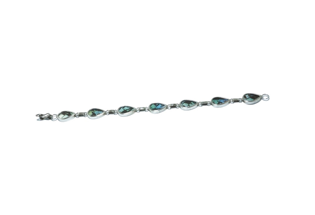 Urania Ripheus elegant design solid silver bracelet - ITIncanTraditional