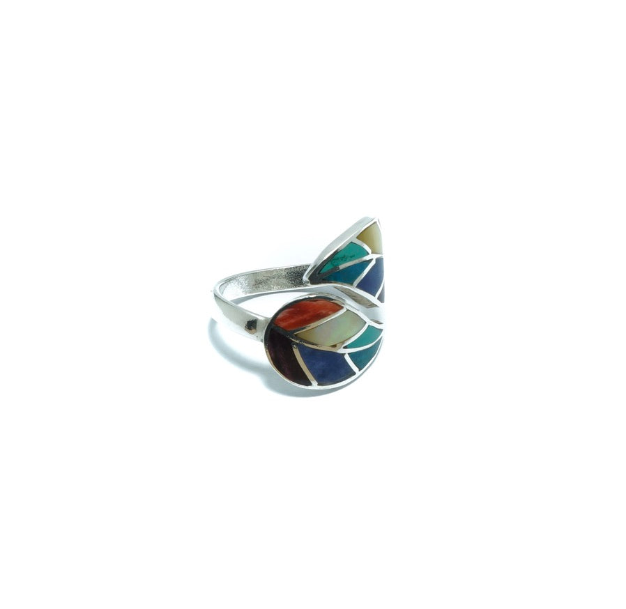 Leaf luxury solid silver ring - ITIncanTraditional