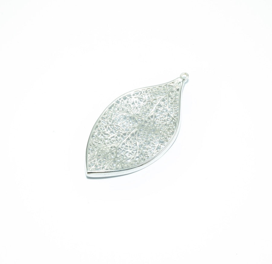 Leaf Filigree solid silver pendant - ITIncanTraditional