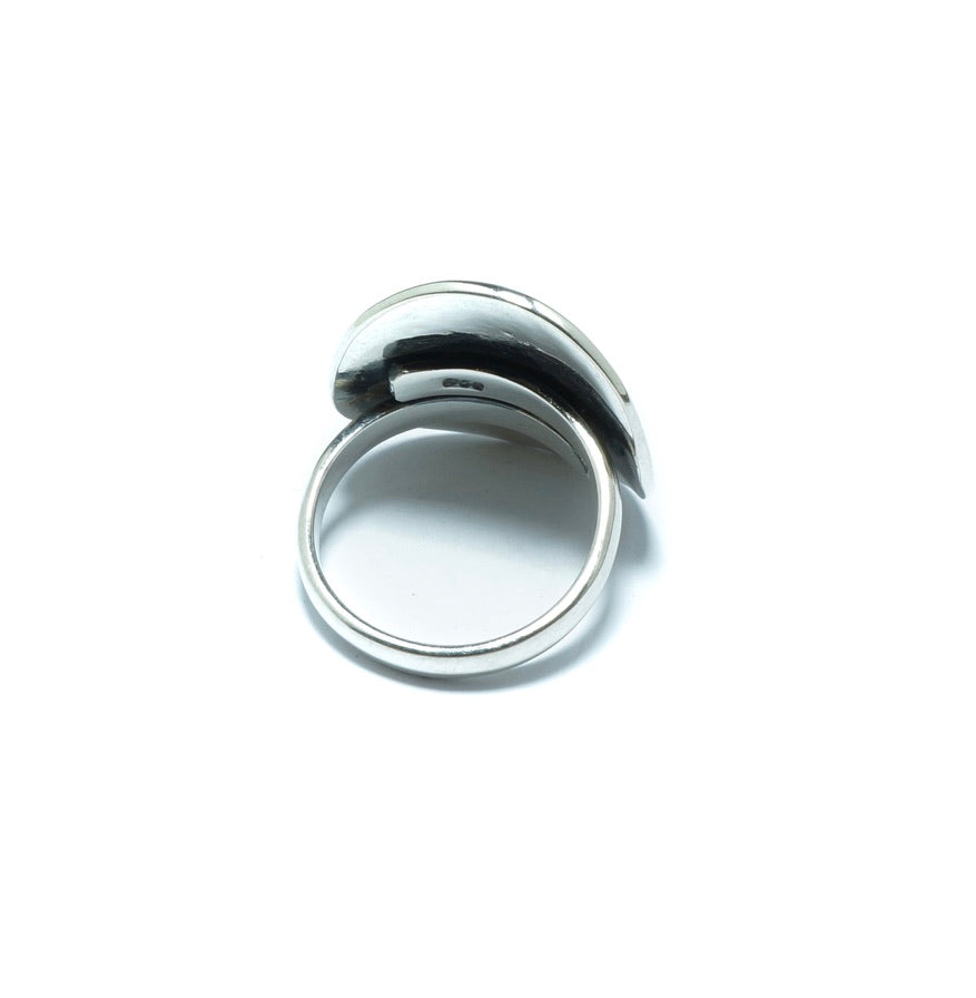 Geometric adjustable luxury silver ring - ITIncanTraditional