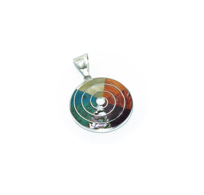 Pachamama luxury design solid silver pendant - ITIncanTraditional