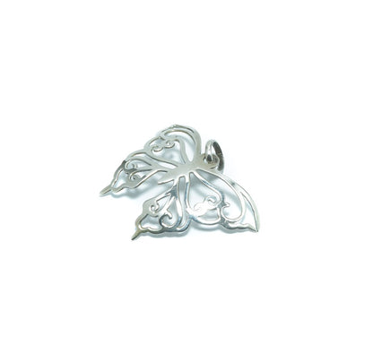 Butterfly luxury solid oxidized silver pendant - ITIncanTraditional