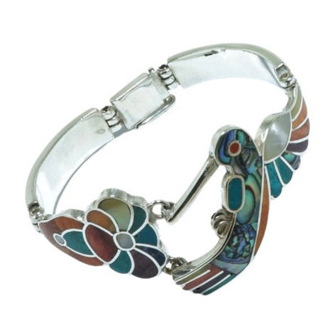 Hummingbird elegant design solid silver bracelet - ITIncanTraditional