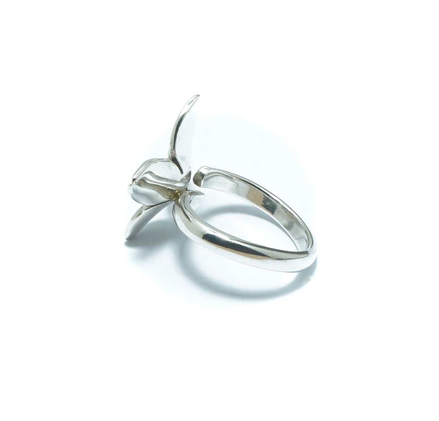 Flower fabulous luxury silver solid ring - ITIncanTraditional