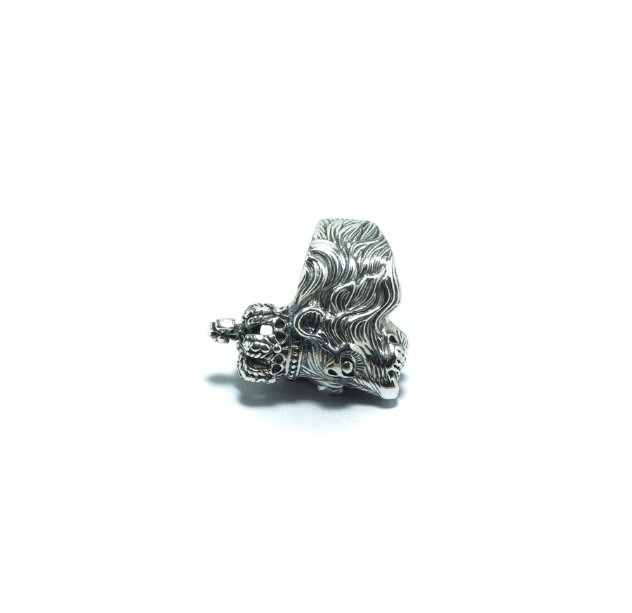 Lion king luxury silver solid ring - ITIncanTraditional